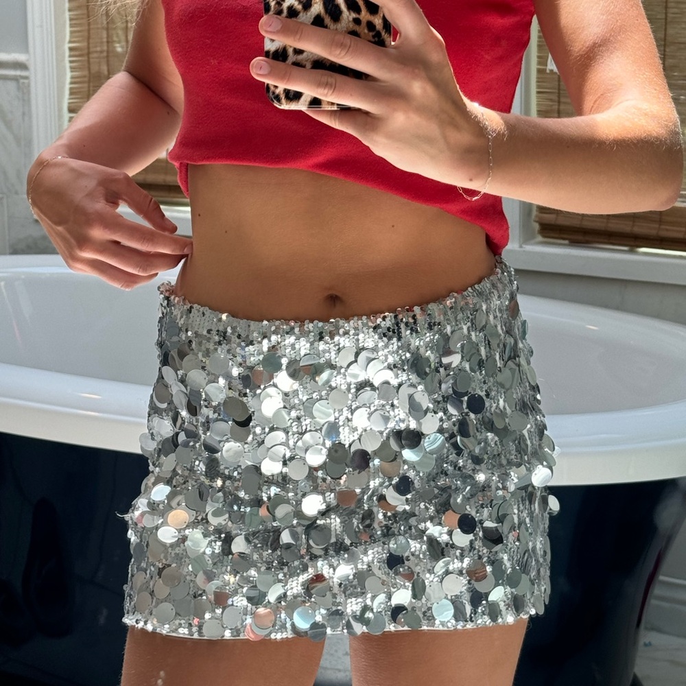 Sparkly mini skirt